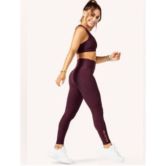 Beyond Yoga x Peloton - Purple Burgundy Spacedye MidiLeggings - Size 3x - Picture 1 of 11